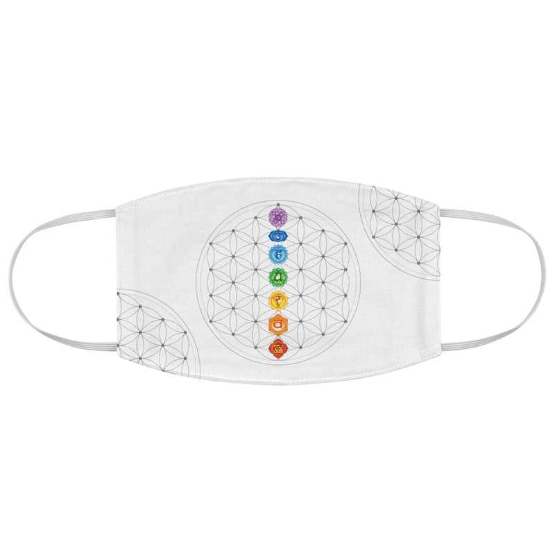 Flower of Life and Chakra Fabric Face Mask