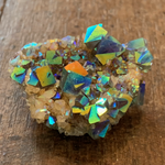 Aura Fluorite, Flame Fluorite, Aura Crystal, Mystic Aura Quartz, Rainbow Quartz