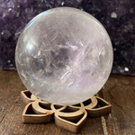 50 mm Amethyst Sphere, Gazing Sphere, Amethyst Crystal Ball, Clear Quartz, Amethyst