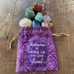Chakra Tumbled Stone Sets with Handcrafted Rx Bag