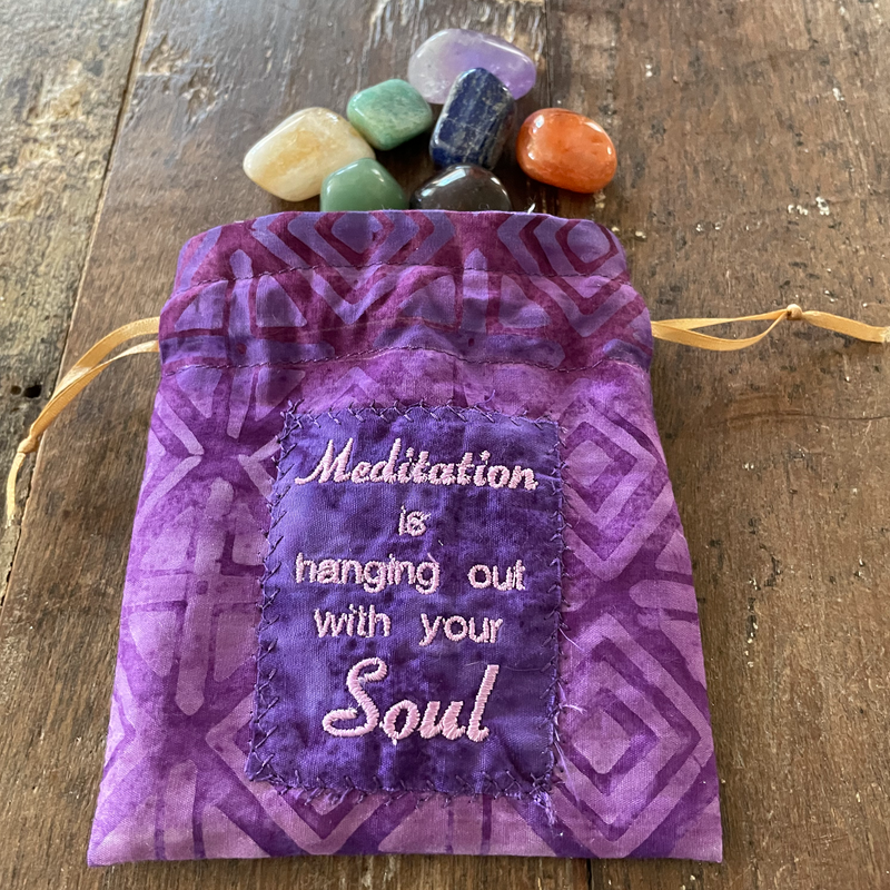 Chakra Tumbled Stone Sets with Handcrafted Rx Bag