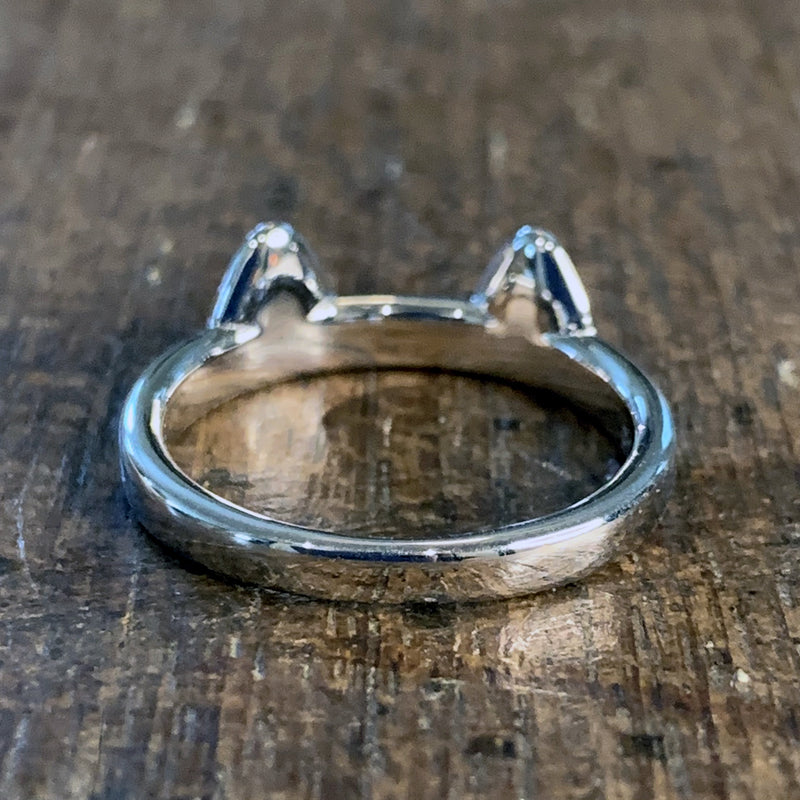 Cat Ears Sterling Silver Ring