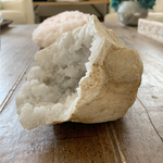 Crystal Geode, White Quartz Geode