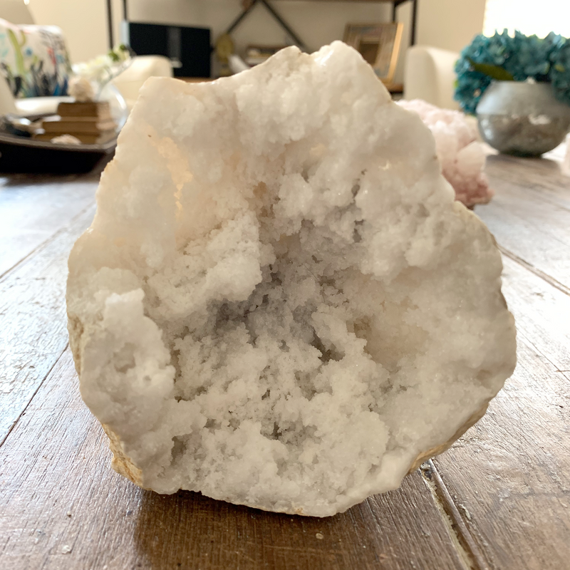 Crystal Quartz Geode, White Quartz Geode
